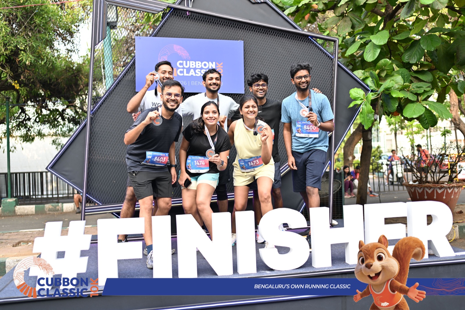 A club group at the Edition 1 finish