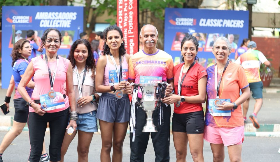 Clubs from across India with the Cubbon Classic trophy