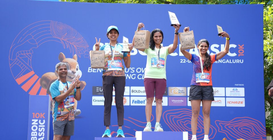The Cubbon Classic podium